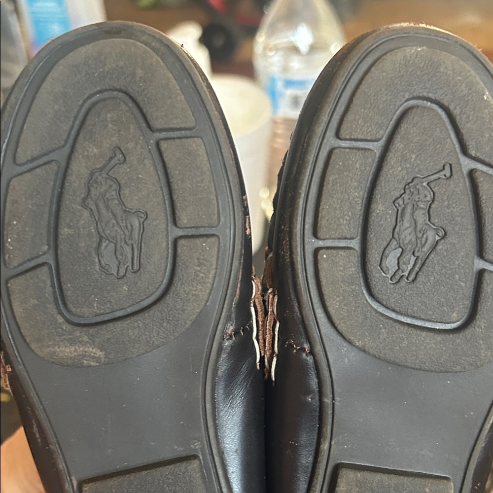 Polo by Ralph Lauren Dark Brown Leather Loafers toddler